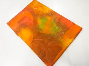 未使用品　花模様織出し名古屋帯